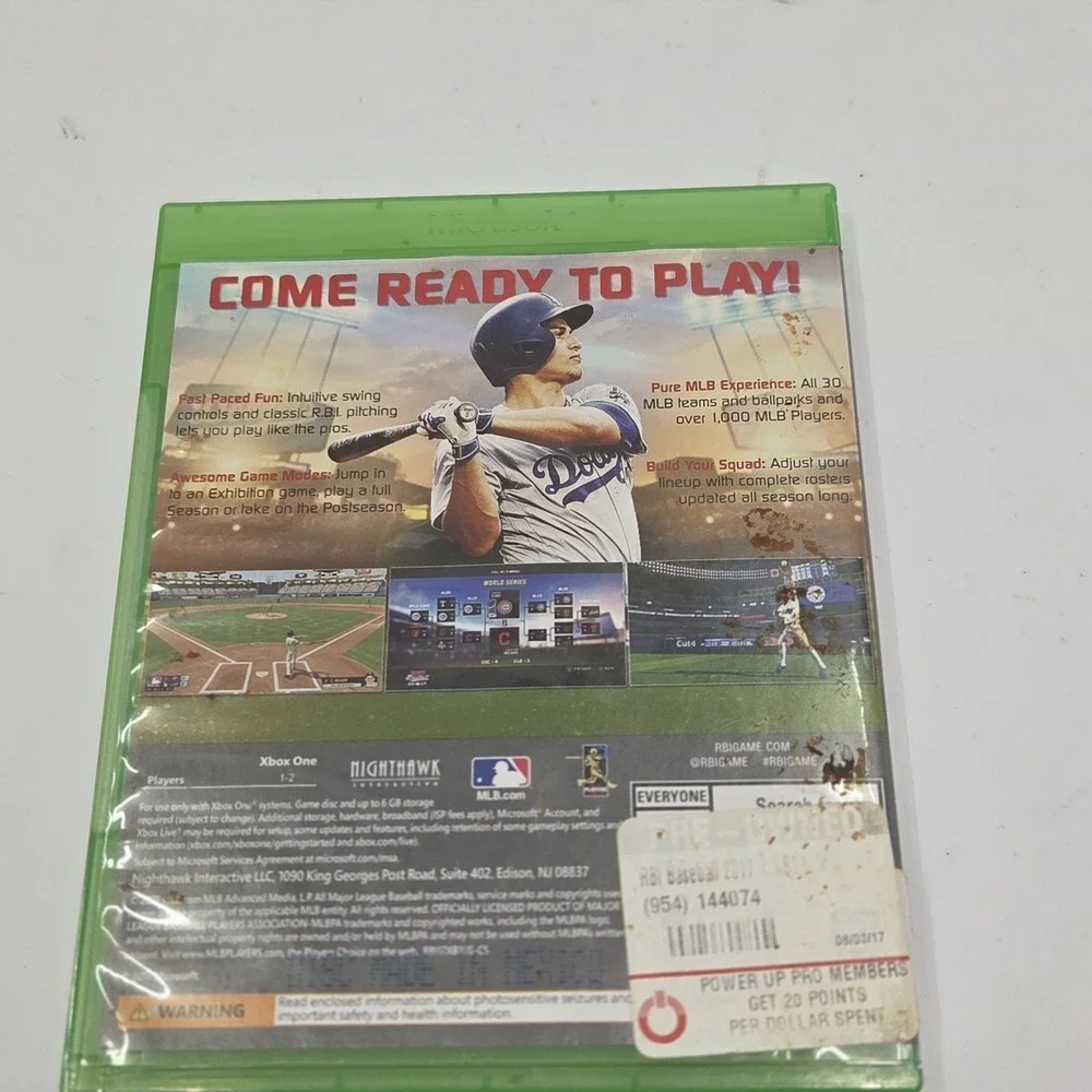 RBI Baseball 2017 Xbox One 17 Microsoft MLB Sports Video Game CIB Tested
